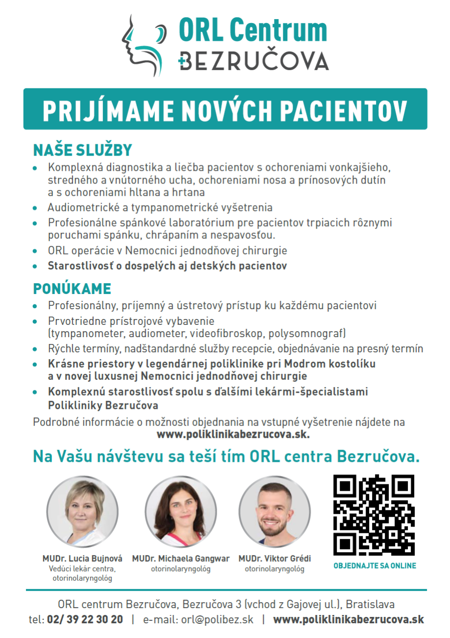 ORL – Noví pacienti
